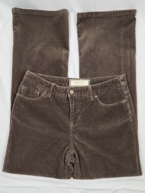 Sonoma Women's Corduroy Straight-Leg Pants in "RootBeer" Tone. Super Soft & Flex